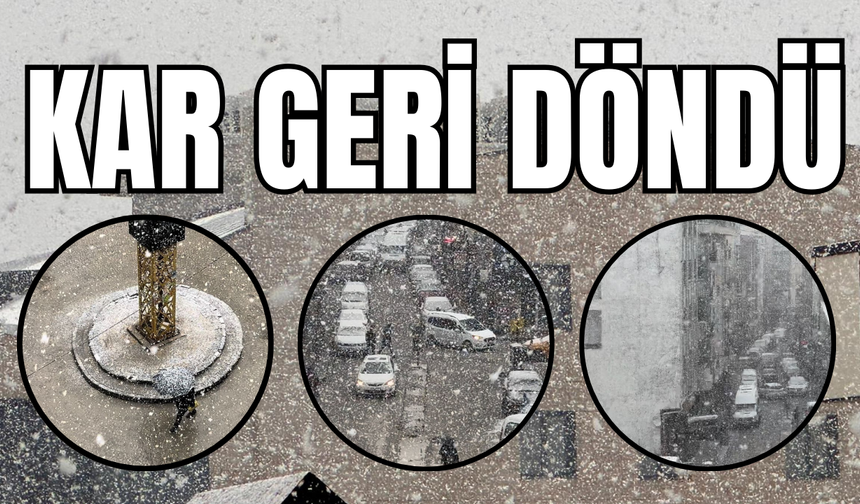 Van Beyaza Büründü: Sağanak Yerini Kara Bıraktı