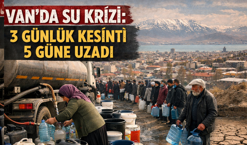 Van’da Su Krizi: 3 Günlük Kesinti 5 Güne Uzadı