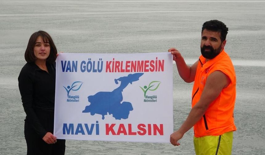 Van’da Dondurucu Soğukta Çevre Farkındalığı Etkinliği