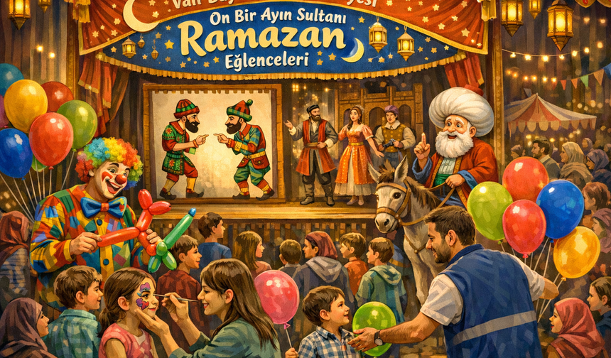 Van Büyükşehir Belediyesi’nden Çocuklar İçin Ramazan Eğlencesi