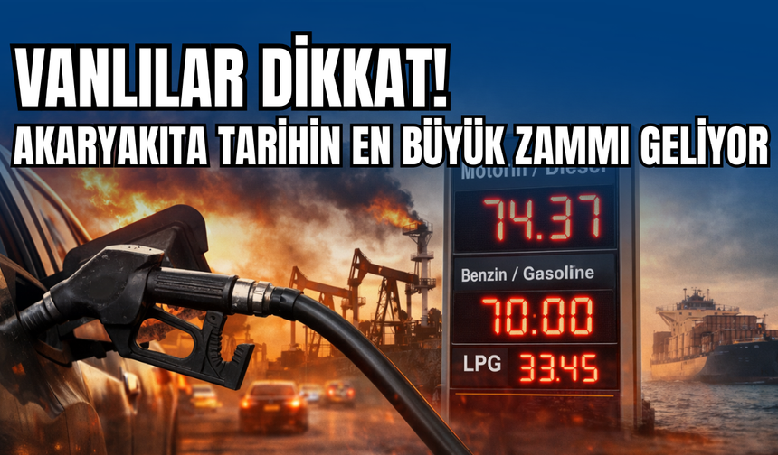 Vanlılar dikkat! Akaryakıta tarihin en büyük zammı geliyor