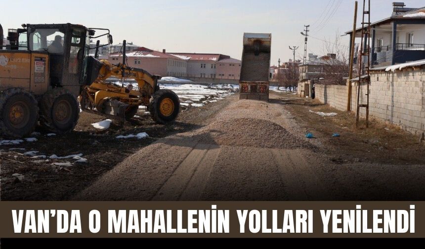 Van Tuşba’da Zeve 14. Sokak Stabilize Yol Çalışmasıyla Güçlendirildi