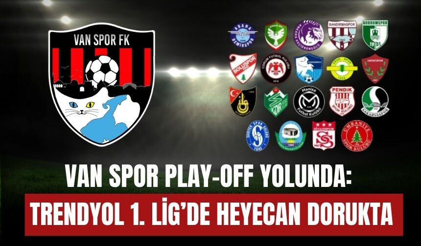 Van Spor Play-Off Yolunda: Trendyol 1. Lig’de Heyecan Dorukta