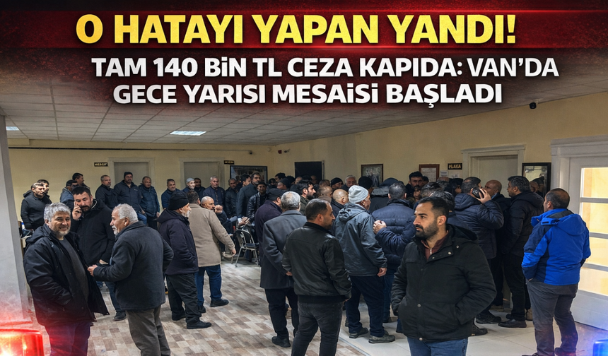 Van'da Plaka İzdihamı! 140 Bin TL Ceza Şakaya Gelmiyor