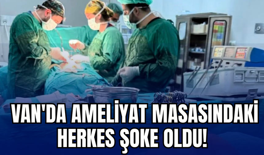 Van'da Ameliyat Masasındaki Herkes Şoke Oldu! 35 Yaşındaki Kadının Karnından Adeta "Dev" Çıktı