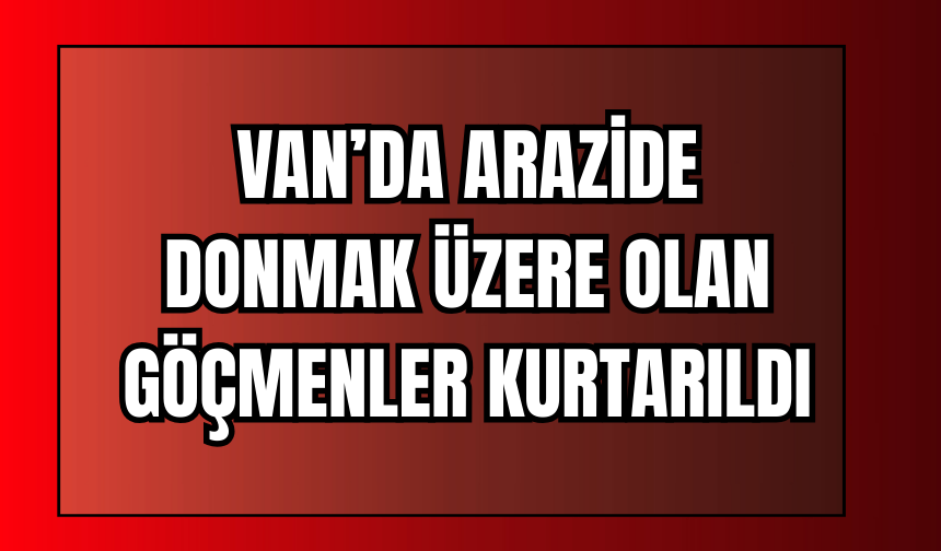 Van’da Hipotermi Şüphesi Olan 2 Göçmen Karlar Arasından Kurtarıldı