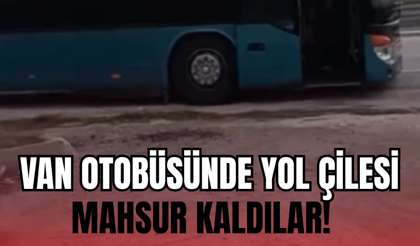 Van-İstanbul Seferini Yapan Otobüs Arızalandı!