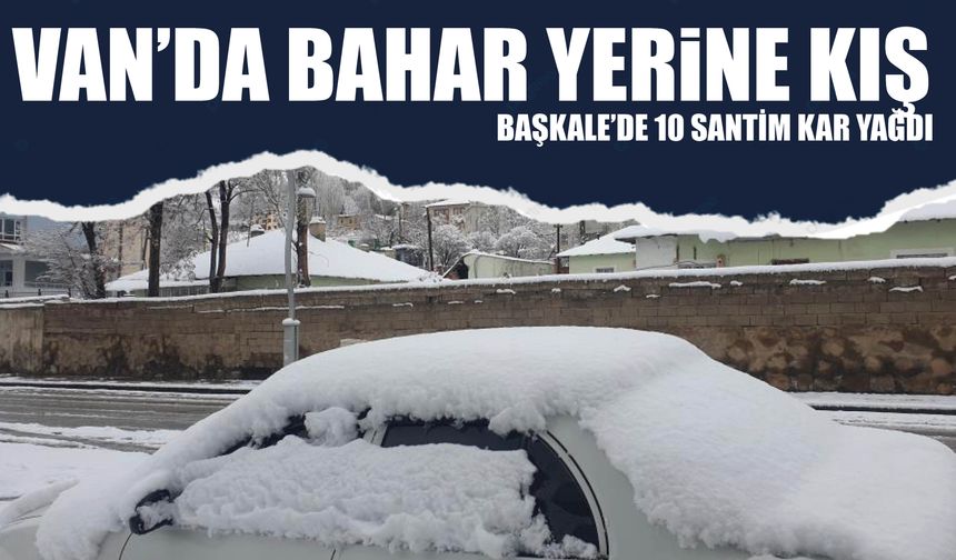 Van’da Bahar Yerine Kış: Başkale’de 10 Santim Kar Yağdı!