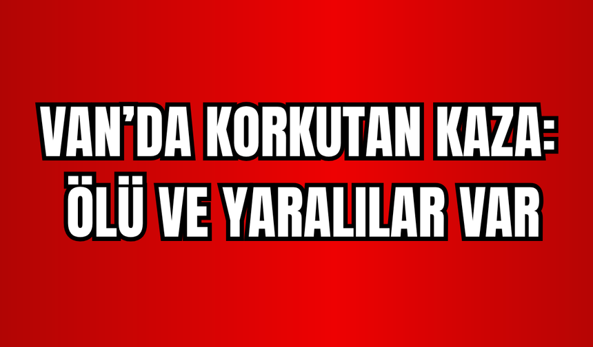 Muradiye-Çaldıran yolunda kaza: Ölü ve yaralılar var!