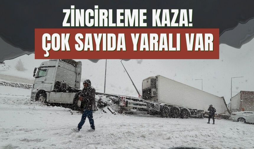 Bitlis’te Zincirleme Kaza: 4 Tır ve 2 Otomobil Çarpıştı