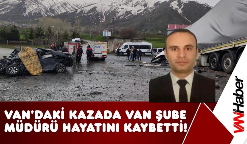 DSİ Van Merkez Şube Müdürü ve Şoförü Feci Kazada Hayatını Kaybetti!