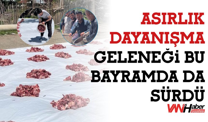 Asırlık Dayanışma Geleneği Bu Bayramda da Sürdü