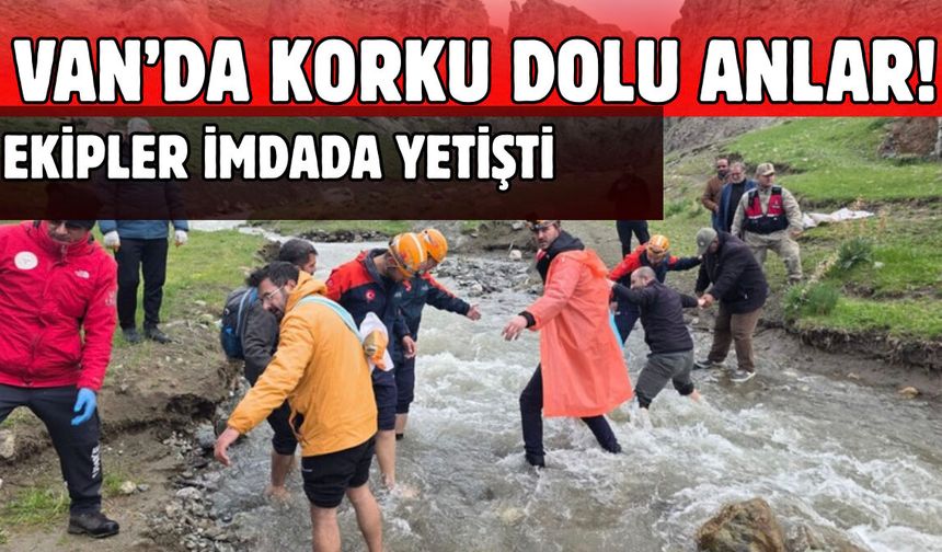 İpekyolu'nda Korku Dolu Dakikalar! Dağlık Alanda Mahsur Kalan Vatandaş İçin Seferber Oldular!