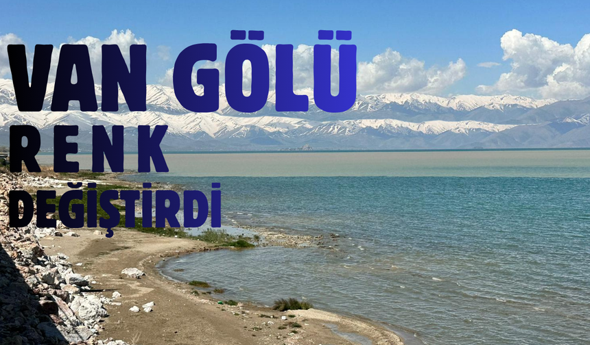 Yağışlar Van Gölü’nün Rengini Değiştirdi