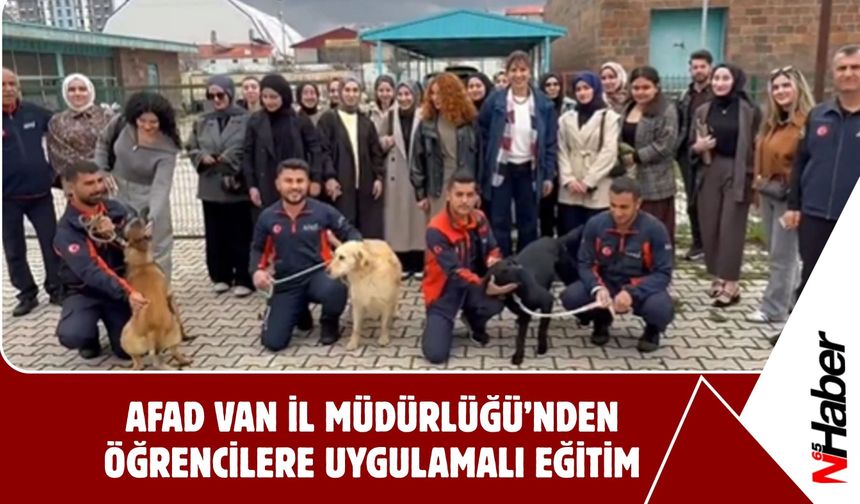 AFAD Van İl Müdürlüğü’nden Öğrencilere Uygulamalı Eğitim!