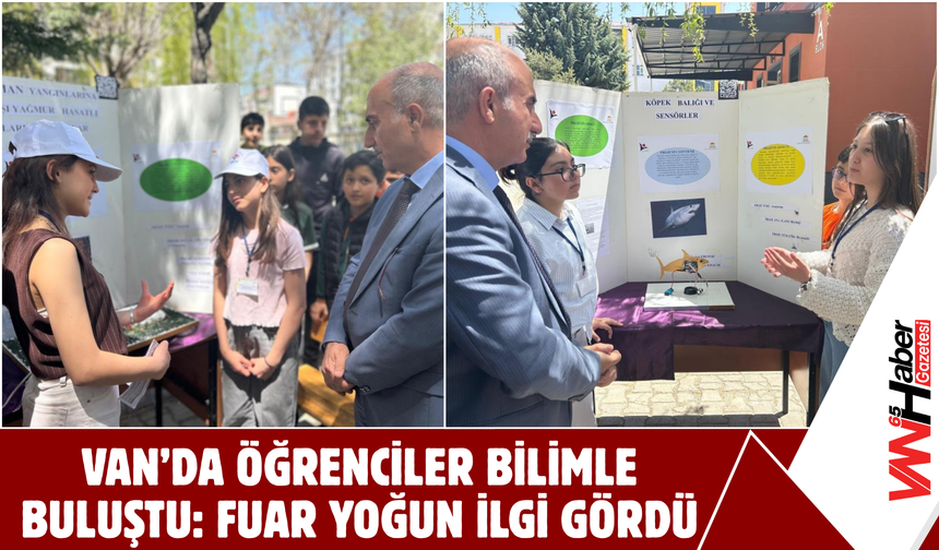 Van’da Öğrenciler Bilimle Buluştu: Fuar Yoğun İlgi Gördü!