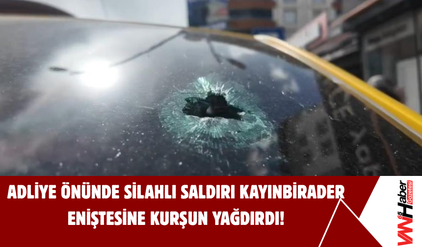 Ağrı’da Adliye Önünde Silahlı Saldırı Kayınbirader Eniştesine Kurşun Yağdırdı!
