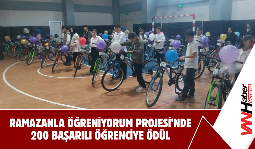 Ramazanla Öğreniyorum Projesi’nde 200 Başarılı Öğrenciye Ödül!