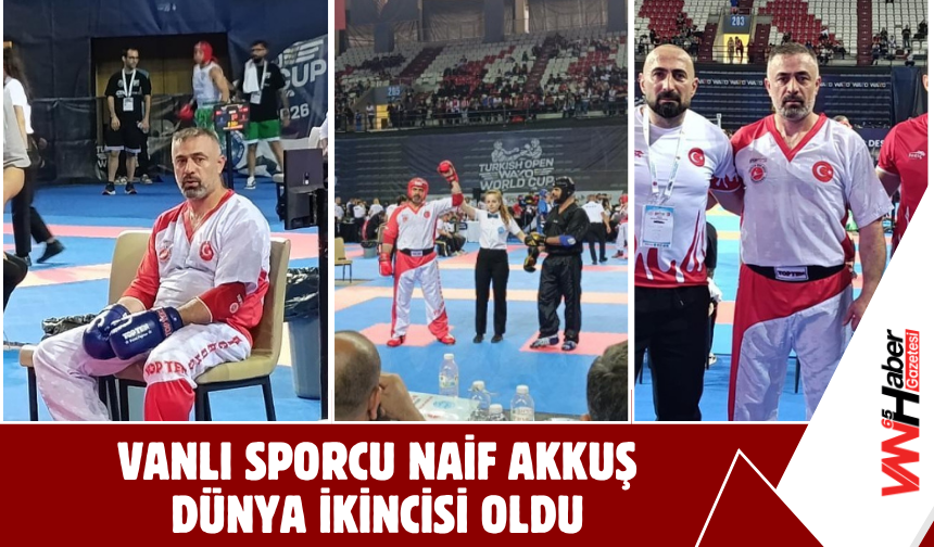 Vanlı Sporcu Naif Akkuş Dünya İkincisi Oldu