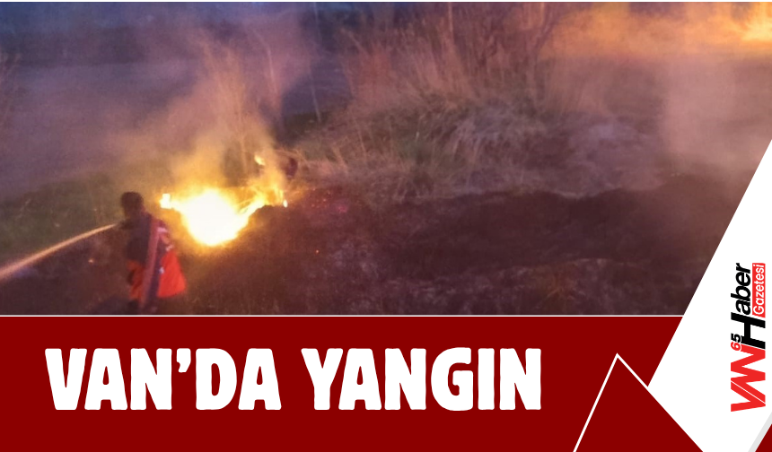 Van’da Sazlık Alanda Yangın Paniği