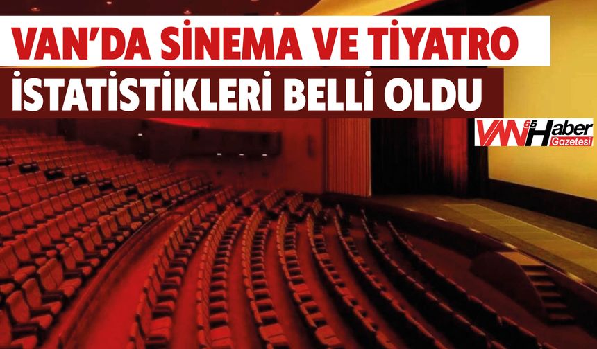 Van’da Sinema Ve Tiyatro  İstatistikleri Belli Oldu!
