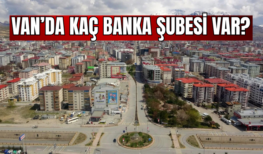Van’da kaç banka şubesi var, bir şubeye ortalama kaç kişi düşüyor?