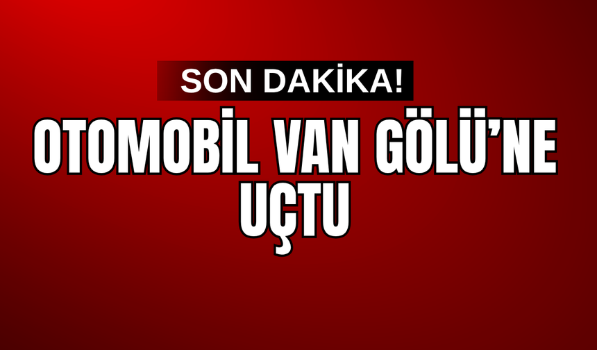 Son Dakika! Otomobil Van Gölü’ne Uçtu