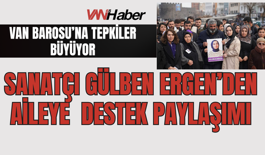 Van Barosu’na Tepkiler Büyüyor: Gülben Ergen’den Dikkat Çeken Paylaşım
