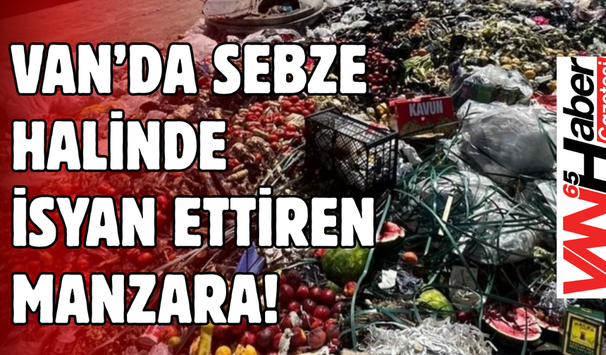 Van’da Sebze Halinde İsyan Ettiren Manzara!