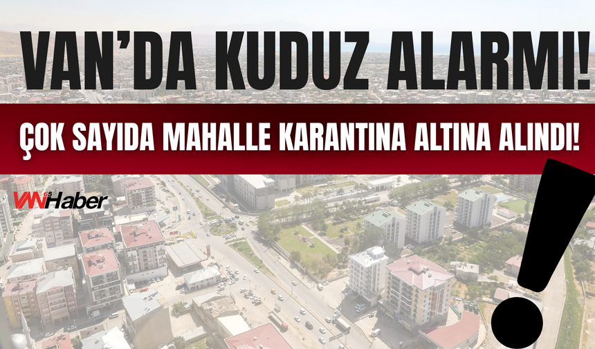 Van’da Kuduz Alarmı! Çok Sayıda Mahalle Karantina Altına Alındı!