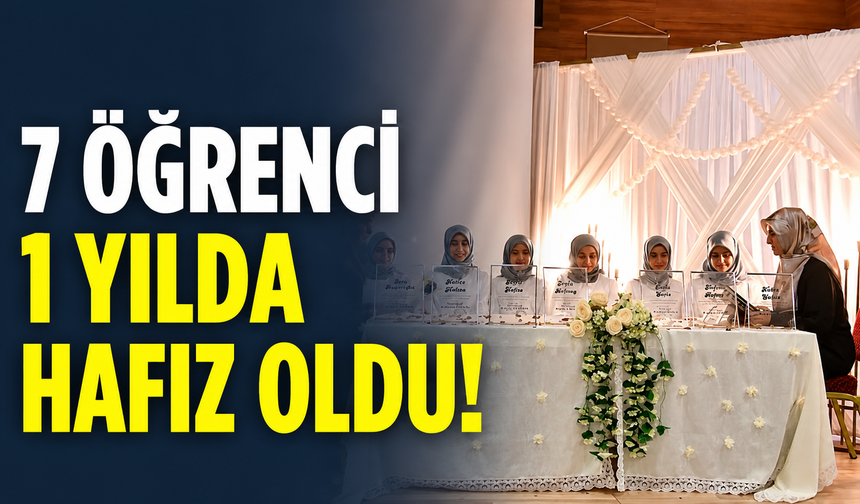 Bir Yılda Hafızlık Başarısı Taçlandırıldı