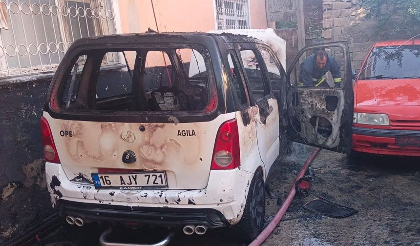 Van'da Park Halindeki Kamyonet Alevlere Teslim Oldu