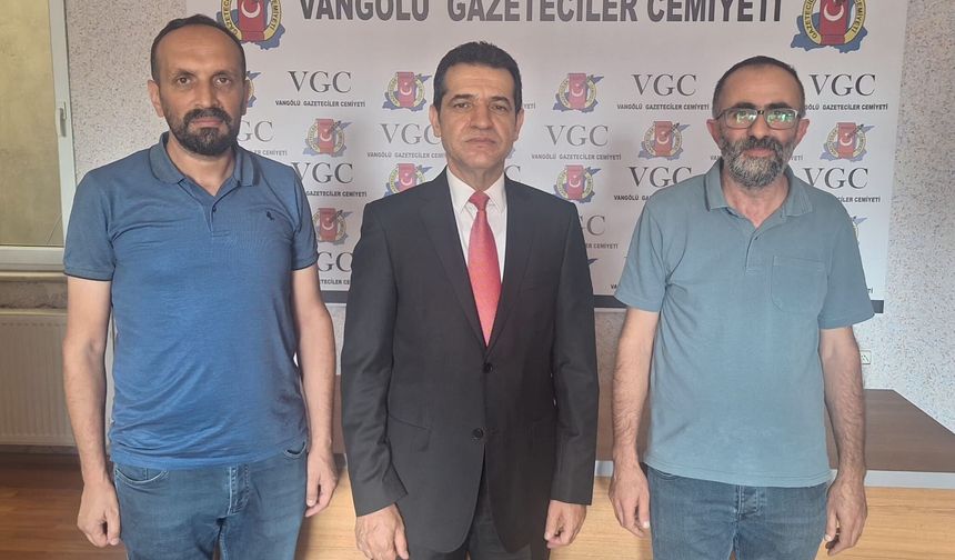 BİK Van Bölge Müdürü Kenan Tokgöz’den Vangölü Gazeteciler Cemiyeti’ne Ziyaret!