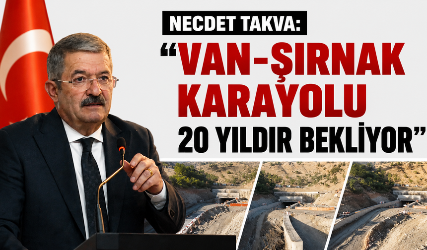 Necdet Takva: "Van-Şırnak Karayolu 20 Yıldır Bekliyor"