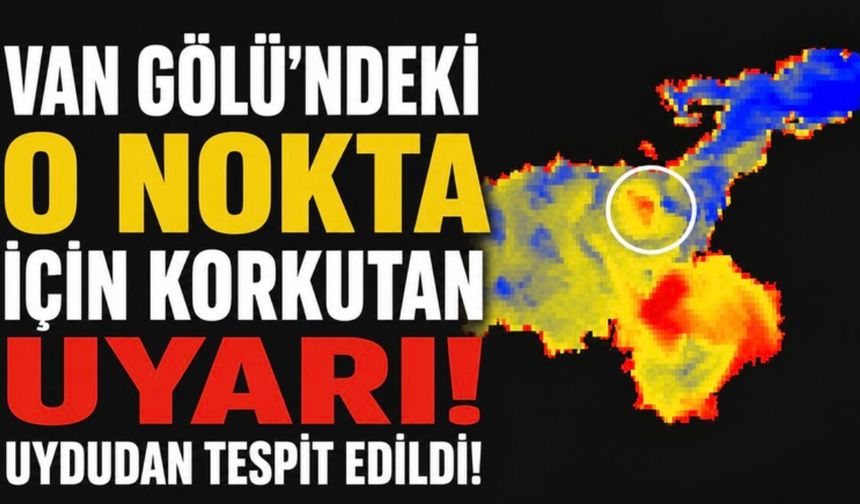 Dr. Mustafa Akkuş Haritayı Paylaştı! Van Gölü’nde Sıcaklık Farkı Akıntı Yaratıyor!