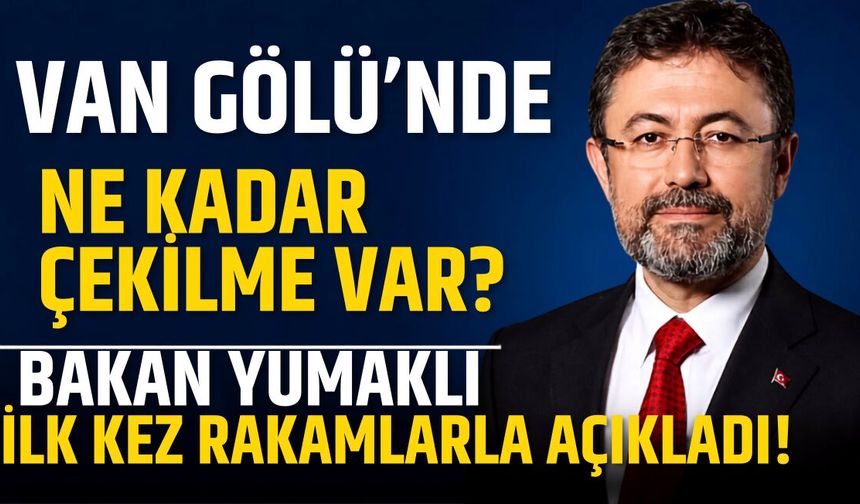 Van Gölü’nde Ne Kadar Çekilme Var? Bakan Yumaklı İlk Kez Rakamlarla Açıkladı!
