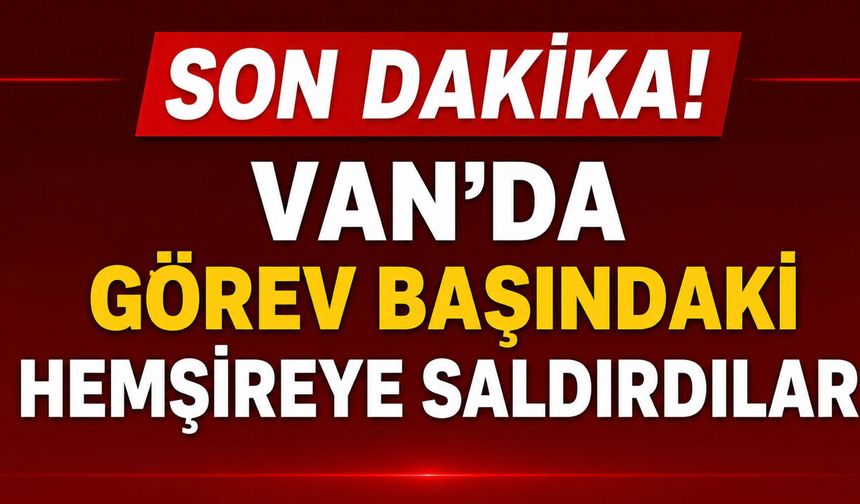 Van’da Sağlıkta Şiddet! Görevi Başındaki Hemşireye Saldırdılar!