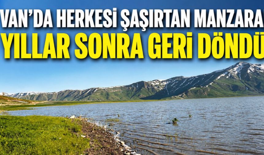 Van’da Kuruyan Göl Yeniden Canlandı! Uzuntekne Polyesi Suya Kavuştu!