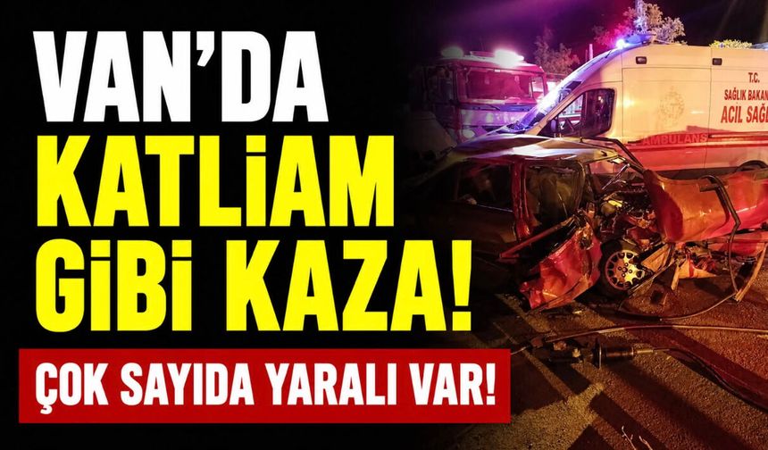 Van Gevaş’ta katliam gibi kaza: 5 yaralı!