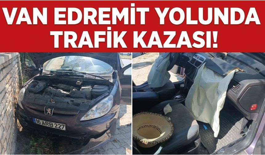 Van Edremit Yolunda Trafik Kazası!