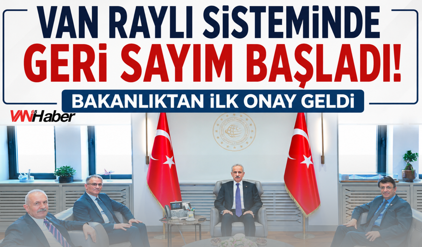 Van Raylı Sistem Projesi'nde İlk Resmi Adım Atıldı!