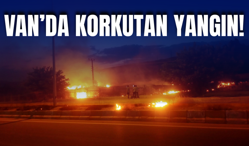Van'da Korkutan Yangın: Alevler Yerleşim Yerlerine Sıçradı!
