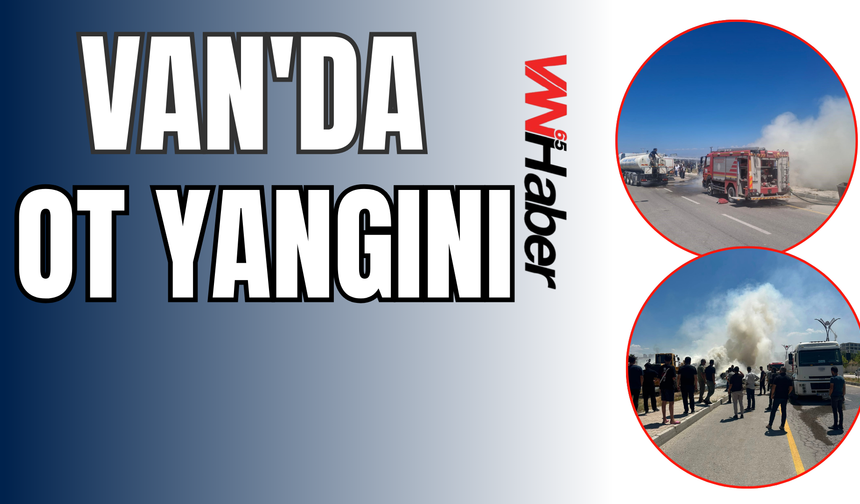 Van'da Yerleşim Yerine Yakın Ot Yangını Korkuttu