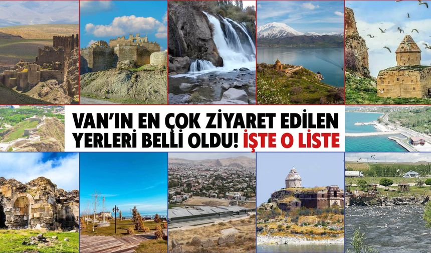 Van'ın En Çok Ziyaret Edilen Yerleri Belli Oldu! İşte O Liste