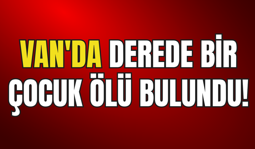 Van'ın Erciş İlçesinde Bulunan Örene Çayı'nda Bir Çocuk Ölü Bulundu!