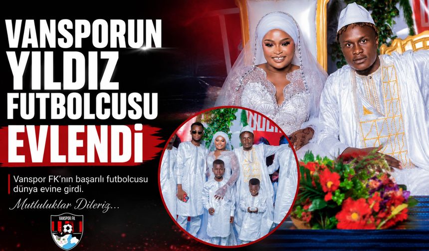 Vansporun Yıldız Futbolcusu Evlendi