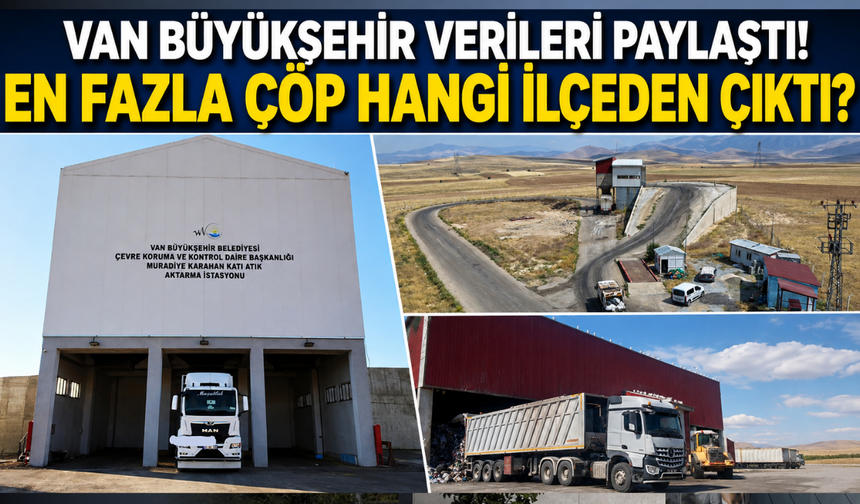 Van Büyükşehir Verileri Paylaştı! En Fazla Çöp Hangi İlçeden Çıktı?
