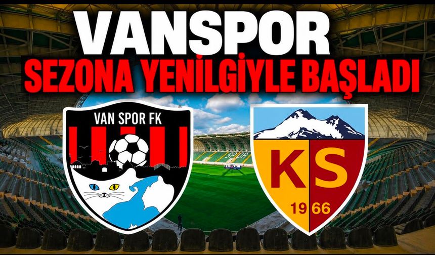 Vanspor yeni sezona yenilgiyle başladı