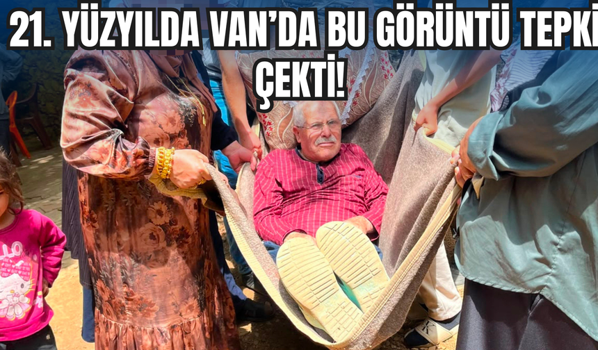 Bahçesaray’da Engelli ve Hasta Vatandaş Battaniyeyle Hastaneye Taşınıyor!