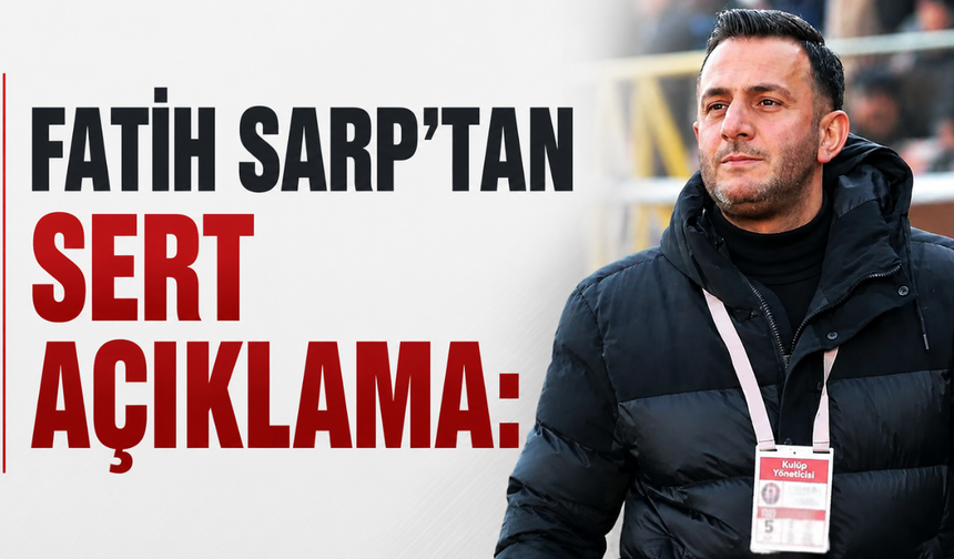 Fatih Sarp'tan Sert Açıklama: Beni Kayyum Olarak Göstermeye Çalıştılar